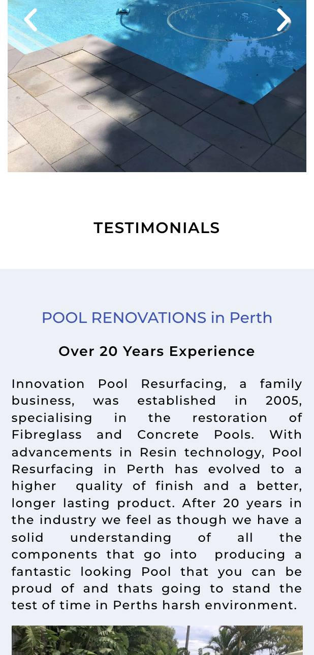 Your Testimonials section is empty.